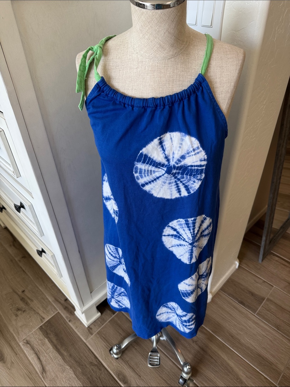 Hanna Andersson XL 160 Blue Tie-Dye dress